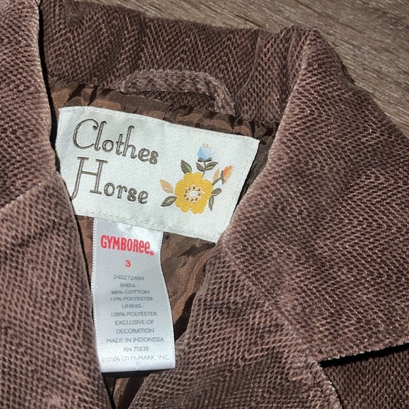 Gymboree vintage EQUESTRIAN CLUB set. Blazer 3T/pants 3. GUC for vintage. - Picture 3 of 7